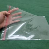 Taille personnalisée impression Logo vêtements t-shirt manteau emballage Transparent auto-adhésif poly plastique Opp sacs pour vêtements