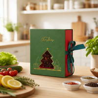 Boîte cadeau de Noël personnalisée avec logo, couvercle magnétique, fermeture magnétique, pour cadeaux et commandes en gros