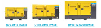 Nouveau compresseur d'air mobile à vis diesel Atlas Copco U250 PACE jusqu'à 250 CFM avec accès de service unilatéral