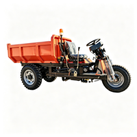 Camion à benne basculante électrique à trois roues hydraulique pour l'exploitation minière, l'agriculture, l'ingénierie et le transport, véhicule électrique