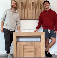 Table à manger extensible moderne de 46 cm transformable en 300 cm avec banc, mobilier de salle à manger pour la maison et les fêtes