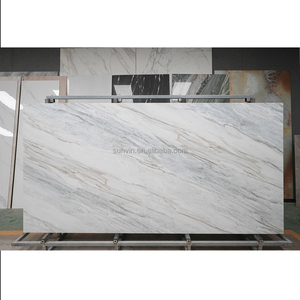 Dalles de pierre frittée effet marbre blanc 12 mm, dalles de porcelaine effet marbre gris 1200x2800 mm, aspect <span class=keywords><strong>béton</strong></span> - Product Image 5