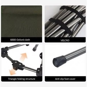 Échantillon Gratuit - Chaise de Camping Pliante Portable d'Extérieur Robuste et Ultralégère à Dossier Haut (Type Chaise Lune) - Product Image 5