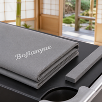 Tapis de billard gris neutre avec bandes de coussin prédécoupées, ensemble de feutre professionnel pour table de billard