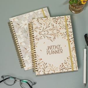 Agenda hebdomadaire A5 pour Amazon, 52 semaines, carnet à spirales avec couverture en PVC, papier offset A3, bloc-notes, journal pour l'anglais - Product Image 2