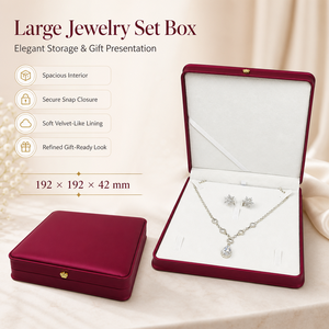 Caja de Regalo de Joyería de Alta Gama, Caja de Viaje de Cuero Hecha a Mano, Caja de Joyería con Logotipo Personalizado, Juego de Cajas para Anillos para Joyería - Product Image 2