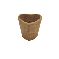 Conteneurs de plantation biodégradables en liège naturel jardinière moderne pot de fleur en liège avec trous de drainage
