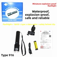 Lampe torche antidéflagrante IP66 en aluminium, mini lampe frontale de sécurité à LED puissante pour casque, idéale pour les stations de pompage et les casernes