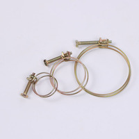 Collier de serrage double fil réglable pour tuyau d'eau