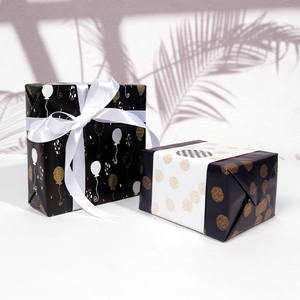 High Quality Wholesale 80g 43*300cm Golden Brush Packaging <b>Paper</b> Gift Wrapping <b>Paper</b> - Product Image 2