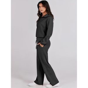 Premium 2025 autunno Trendy da donna XS taglia 2 pezzi, felpa e pantaloni di tuta oversize per Set felpa da salotto abbinata - Product Image 1