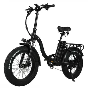 TOODI Y20 Professional Supplier 48V 750W 45KM/H Foldable E Bike 20 Inch Fat Tire Adult Folding Electric Bike Bicycle