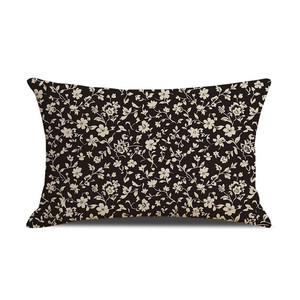 Housse de coussin décorative en polyester imprimé motif fleur bleue style dessin animé français, sans rembourrage, faite à la main, pour canapé de salon - Product Image 6