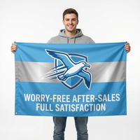 Bannières personnalisées pour jours de match, impression par sublimation, résistantes aux intempéries pour course de marathon, usine source, polyester tricoté Y