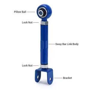 Brazo de Control Trasero Poyracing de Aluminio Azul para Nissan 240SX S13 S14 89-98, Pieza de Mejora de Suspensión - Product Image 3