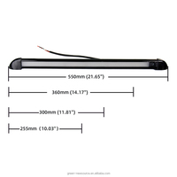 10-30V 12V 24V LED RV auvent porche lumière étanche IP66 blanc ambre caravane remorque lampe de Camping extérieur remorque lumière 360mm