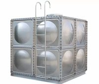 Réservoir en acier inoxydable SS316 de grande capacité de stockage de 10 m3, grand réservoir d'eau de 10 000 litres, réservoir d'eau sectionnel en acier inoxydable SS304