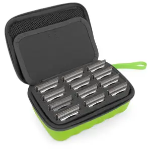 绿色剪刀刀片盒，适用于12个刀片保护剪刀刀片盒