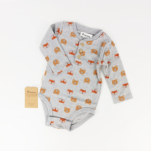 Pinuotu bébé bulle barboteuse renard ours coton pyjama pour enfants Ropa De <span class=keywords><strong>Bebe</strong></span> 0 a 3 vêtements de nuit pour bébé tenue body pour nouveau-nés - Product Image 1