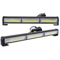 JHS 24V 12V Arbeits licht Blitz lampe Zweifarbige Warnsignale Blitz LED 72W Arbeits lampe COB Chip Trucks Offroad Cars