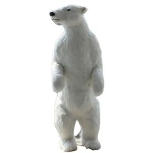 Ours polaire de noël grandeur nature jouets en peluche Statue Osos Polares De Navidad pour décorations de noël en plein air <span class=keywords><strong>2023</strong></span> - Product Image 1