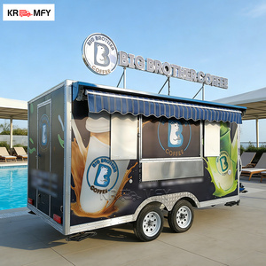 Remolques de Concesión para Camiones, Remolque Móvil para Helados con Estaciones de Dulces y Papas Fritas, Remolque de Servicio de Alimentos al Aire Libre - Product Image 1