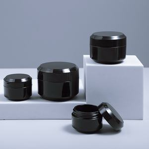 Pot de crème de jour et de nuit de haute qualité emballage cosmétique noir pour crème pour le visage crème pour les yeux pot d'emballage cosmétique - Product Image 4