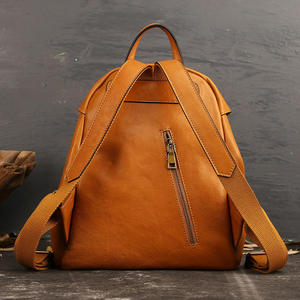 Mochila Andong Retro de Cuero Vacuno Genuino, Bolso de Viaje de Lujo para Mujer, Gran Capacidad, Mochila de Moda Femenina - Product Image 4