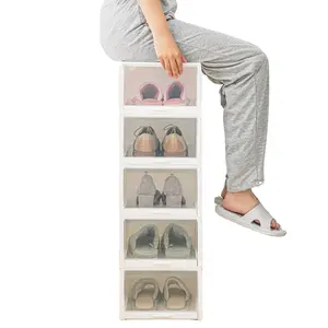 cajas de almacenamiento para zapatos cajas para zapatos de plastico transparente pvc caja organizador de zapatos