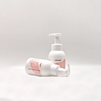 Emballage cosmétique en plastique HDPE de luxe à épaules arrondies de 300 ml, imprimé sur mesure, flacon pompe pour désinfectant pour les mains en mousse
