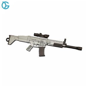 Venta caliente de plata personalizado arma de caza <span class=keywords><strong>Rifle</strong></span> de <span class=keywords><strong>francotirador</strong></span> pistola de Metal llavero - Product Image 4