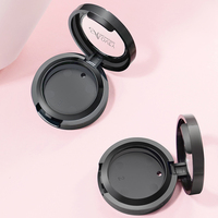 Estuche compacto mini circular con ventana para sombra de ojos individual, estuche vacío para polvos compactos con ventana, estuche mini para sombra de ojos