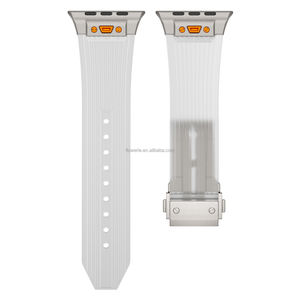 <span class=keywords><strong>Bracelet</strong></span> intelligent en titane pour hommes, avec silicone liquide, caoutchouc, acier inoxydable, luxe, pour montre <span class=keywords><strong>Apple</strong></span>, 49mm - Product Image 6