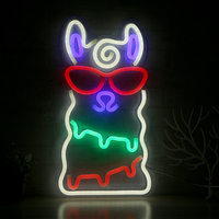 Venta caliente nueva forma personalizable Flexible LED neón fiesta decoración brillante PVC plástico Material lámpara de neón