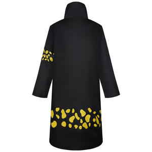BAIGE Anime <span class=keywords><strong>Cosplay</strong></span> Trafalgar D. Water <span class=keywords><strong>Law</strong></span> Deux ans plus tard, Cape de costume, Manteau noir en polyester pour hommes adultes, Fête d'Halloween - Product Image 3