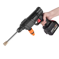 Mesin Cuci Mobil Portabel Bertenaga Baterai, Tekanan Tinggi, Tanpa Kabel, untuk Rumah dan Taman, Dilengkapi Generator Busa