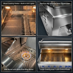 Electrodomésticos de Cocina de Acero Inoxidable a Precio de Fábrica JOYEDA, Cocina Exterior con Gabinetes de Acero Inoxidable 304 - Product Image 3