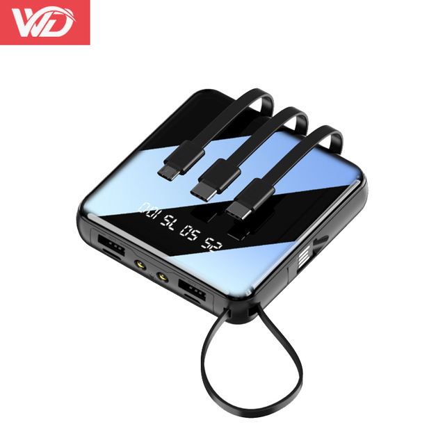Factory Selling the New Mini Power Bank 20000mah Powerbank 10000mah Portable Custom logo High Capacity