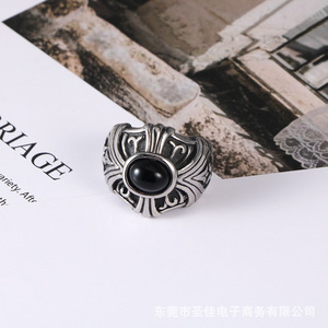 Anillo de moda unisex con circonita cúbica, joyería punk, regalo SA736 - Product Image 3