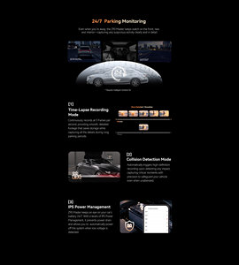 กล้องติดรถยนต์ DDPAI Z90 Pro 3 พร้อมบันทึกวิดีโอ กล้องคู่ เซ็นเซอร์ G บันทึกแบบวนซ้ำ ระบบ ADAS - Product Image 5