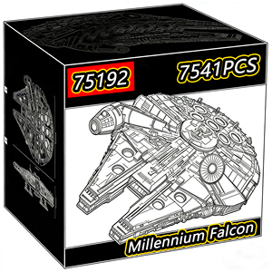 Z <span class=keywords><strong>75192</strong></span> Nom du produit : Blocs de construction spatiaux en plastique Ultimate Millennium Falcon, jouets créatifs pour enfants - Product Image 1