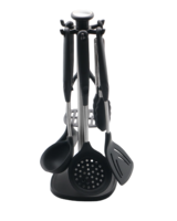 Lot de 7 ustensiles de cuisine avec support de rangement, outils de cuisson multifonctionnels pour la maison, avec boîte personnalisable en couleur
