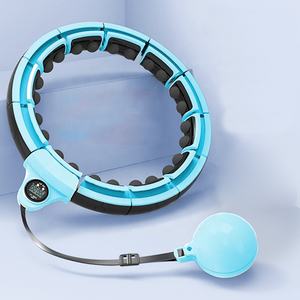 KWO equipo de gimnasio contador Rosa ajustable Metal acero ejercicio desmontable Fitness ponderado terapia magnética inteligente adulto aros <span class=keywords><strong>Hula</strong></span> - Product Image 2