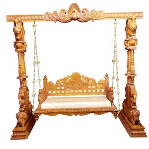 Classic Design Teak Wood <b>Swing</b> for Drawing Room Traditional Indian Jhula Detachable Customised Hand Crafted <b>Swings</b> USA - Product Image 4