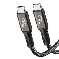 Pd 240W 40gbps Usb4.0 Dual Tipo C a Tipo-c Audio Video Cable de transferencia de datos Usb4 Cable de carga rápida 8K 60Hz Thunderbolt4 Cable