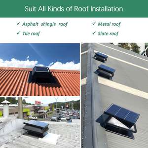 Ventilateur axial de toit solaire DC efficace à roulement à billes pour l'extraction <span class=keywords><strong>d</strong></span>'<span class=keywords><strong>air</strong></span> domestique, commercial et industriel, personnalisable OEM - Product Image 5