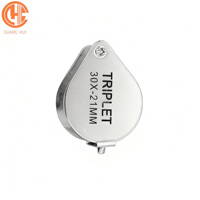 30x Stainless Steel Jewelry Tools & Equipment Essential Triplet ARC Form Magnifiers Loupes for Measuring