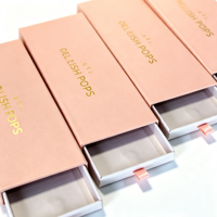 Gel de manucure de beauté de luxe paquet de fausse presse cosmétique sur les ongles boîte d'emballage