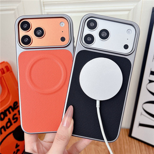 Funda Magnética Original TechWoven para Teléfono Móvil iPhone 17 16 15 14 Pro Max, Fibra de Carbono, Textura de Lino, Cubierta Trasera Magnética, Nueva - Product Image 3