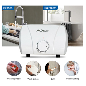 Salle de bain douche électrique chauffe-eau 6kw 220v LED affichage numérique réponse rapide chauffe-eau sans réservoir utiliser sous évier - Product Image 2